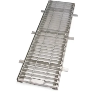 Drainage Gutter with Stainless Steel Grating Cover Stainless Grill Grates Sus Steel Grating