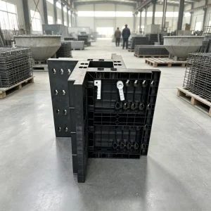 Durable Adjustable Size Square Column Formwork Plastic Steel Composite Concrete Column Mould for Civil Engineering