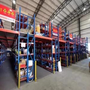 Durable Anti Rust Metal Mezzanine Floor Pallet Rack Steel Warehouse Use Storage Shelf with Corrosion Protection Feature