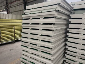 Durable Color Steel EPS Insulated Roofing Sheet Corrugated Design with Stiffening Ribs Ideal Heat Insulation
