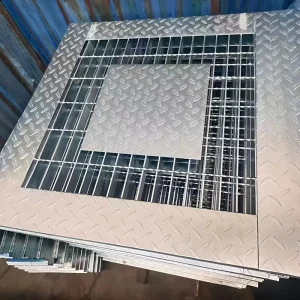 Durable Composite Patterned Galvanized Steel Walkway Heavy Duty Anti Slip Stainless Steel Carbon Steel Grating Walkway