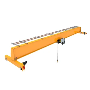 Durable EOT Single Beam Overhead Bridge Crane 10T with Smooth Pulley Lifting System