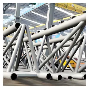 Durable Hot Dipped Galvanized Steel Metal Pipe Truss Frame Structure Pedestrian Bridge Construction