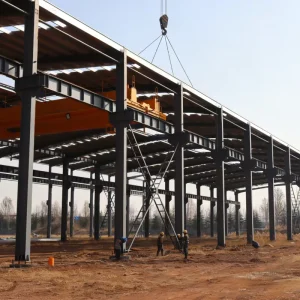 Durable Long Span Steel Structure Warehouse for Heavy Industrial Machinery and Pallet Rack Storage