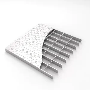 Durable Metal Building Materials Galvanized Composite Steel Grating Grid Plate for Industrial Walkways