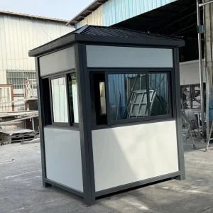 Durable Multi-Use Movable Prefabricated Steel Security Guard Booth Outdoor Portable Hotel Sentry Box for Office Shop Workshop