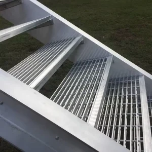 Durable Outdoor Carbon Steel Stair Tread Stainless Iron Galvanized Metal Building Outdoor Grating Steel Steps
