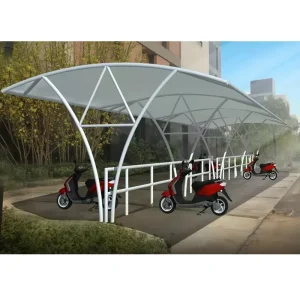 Durable PVDF Car Parking Shed Canopy Tent Steel Structure Tensile Membrane Structure for Roof Parking Lot