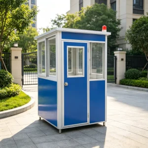 Durable Portable Guard Booth Steel Frame Mobile Security Station for Commercial and Industrial Area