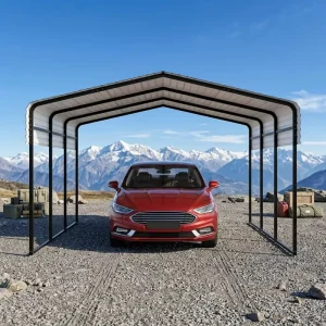 Durable Powder Coated Steel Carport Production Line for Industrial Use Manufacturer Business in USA