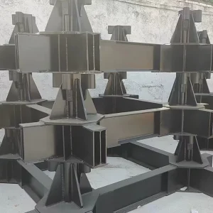 Durable Q235B/Q345B Galvanized Steel Structure Parts Customized Heavy Duty ASTM Steel Frame for Factory
