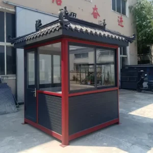 Durable Rust Proof Guard Booth Simple Design Mobile Guard Room Made of Sandwich Panel Container Houses