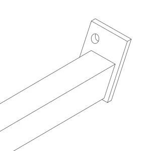 Durable Steel X-Shaped Upright-Supports Cross Brace for Reinforcing Stability in Outdoor Tent Structures
