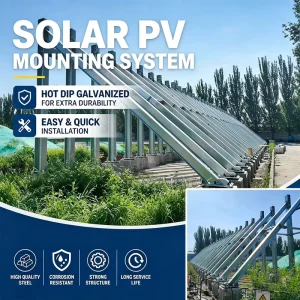 Durable Waterproof Pv Mounting Structure Zinc Aluminum Magnesium Solar Panel Mounting Bracket for Commercial Solar Installation