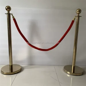 E-879 Stainless Steel Concierge Pole Welcome Column Warning Isolation Column for Hotels Shopping Malls