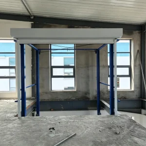 EN ISO 12100 Certified 5 Ton 12m Double Rail H Beam Hydraulic PLC Controlled Cargo Lift Freight Elevator Balance Rope