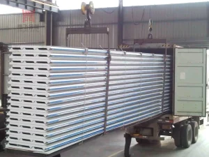 EPS Foam Sandwich Panel Color Steel Insulated Wall Panel for Prefab House Factory Exterior Wall Construction