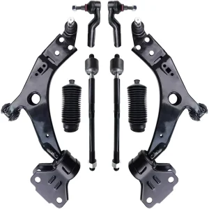 ES800955 Front Lower Control Arms with Ball Joint Tie Rods Suspension Kit Replacement for Escape SE SEL Titanium