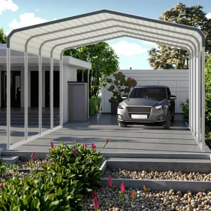 ESGC1015-H260 Metal Garage Carport, Outdoor Waterproof