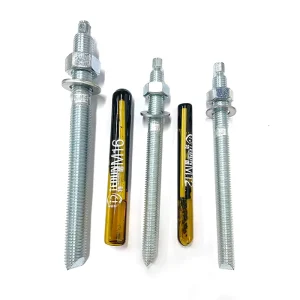 ETA Carbon Steel Zinc plated M8-M30 Anchor Rod for Injectable Hybrid Anchors Chemical Anchor Rod