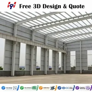 Easy Assemble Steel Structure Warehouse Workshop Building Factory Storage Center Prefabricated Steel Building Kit