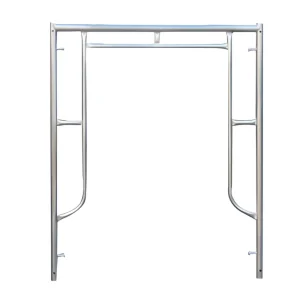 Easy Install Durable Professional Customization Metal Mobile Ladder Galvanized H Frame Scaffolding System for Construction