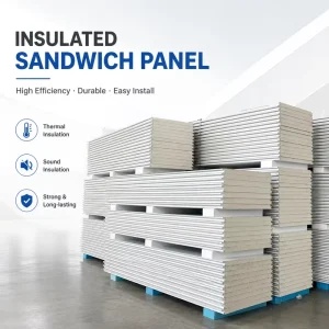 Easy Installation Customized Length Prefab House Thermal Insulated Wall Roof PU Sandwich Panels