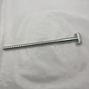 Easy Installation Forged T Head Tie Rod Anti Rust Precise Thread Time Saving Building Hardware for Metro and Foundation Works