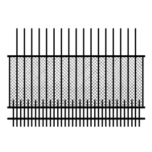 Easy Installed Modular Metal Fencing Anti Climb Outdoor Boundary Enclosure for School Park Perimeter protection Zinc Steel Fence