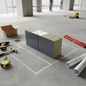 Eco Friendly 50mm 75mm 100mm 150mm 200mm Polyurethane PIR Sandwich Panels Thermal Insulated Roof Exterior Wall Workshop