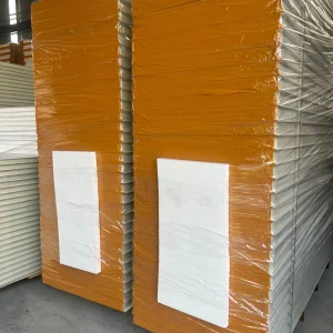 Eco Friendly Fireproof Waterproof Rock Wool Sandwich Panels for Warehouse and Hotel Use Insulated and Soundproof