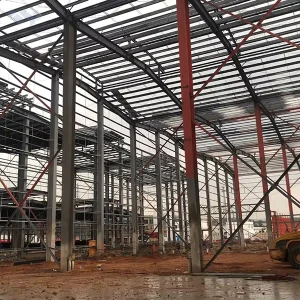 Eco Friendly Light Weight Steel Structure Plant for Machinery Assembly Workshop