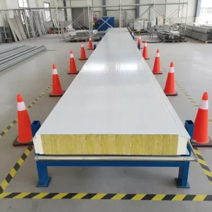 Eco Friendly Modern Polyurethane Edge Sealing Steel Sandwich Panel Board with Fire Water Resistance Cold Room Insulation