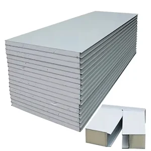 Eco-Friendly Prefabricated Workshop Cleanroom Insulated Fireproof EPS/PU/PIR/Polyurethane/Rock Wool/MGO Sandwich Wall Panel