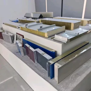 Eco Friendly Rock Wool Sandwich Panel Fire Water Resistant Modern Construction Materials for Roof Wall Green Building Projects