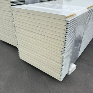 Eco friendly 50mm Thick PIR Sandwich Panel with Insulated PU Sandwich Wall Panel for Chicken Coop