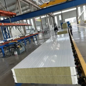 Edge Sealed Rock Wool Sandwich Panel for Cold Storage and Hotel Use Eco Friendly Fire & Water Resistant