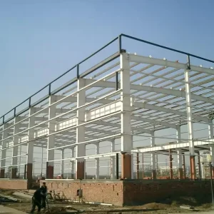 Efficient Spacious Durable Quick Install Customized Steel Structure Workshop with H Shape Beam High Strength 5 Year Warranty