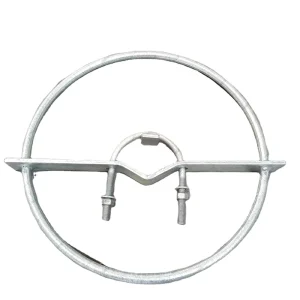 Electric Equipment Steel Tower Stay Rod Thimble Eye Bolt Pole Clamp Tension Clamp Section Strap D Iron Steel Plate Bracket