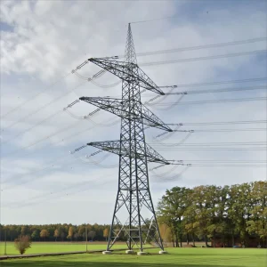 Electric Grid Pylon Manufacturer Self-supporting Hot Dip Galvanized Q355B Steel Lattice 50+ Year Service Life for High Voltage