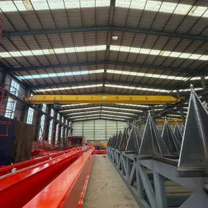 Electric Hoist 10 20 30 Ton Single Girder Bridge Overhead Crane with Motor Pump Gear