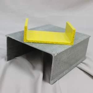 Electrical Insulation FRP Channel GRP U Beam Fiberglass Pultruded Channel Used for Photovoltaic Bracket