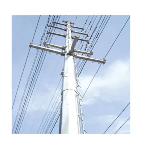 Electrical Pole Galvanized Power Electric Substation Steel Structure Electricity Utility Steel Pole Angle Steel Lattice Tower
