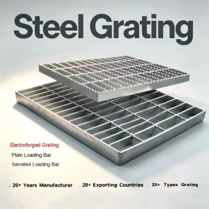 Electro Forged Welded Galvanized Bar Steel Grating Catwalk Walkway Platform