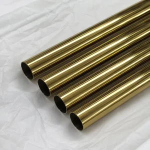 Electroplated Antique Copper Stainless Tube Indoor Stair Handrail Raw Material