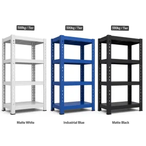 Electrostatic Powder Coating Heavy Duty Boltless Steel Rack Anti Corrosion Warehouse Material Shelving