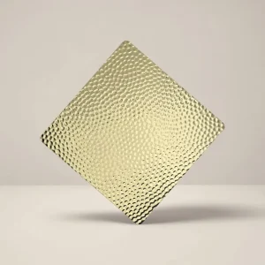 Em16 Embossed Honeycomb Gold Mirror Stainless Steel Panel for Elevator Interior