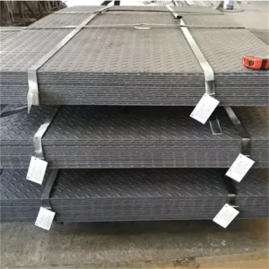 Embossed Anti Slip Hot Rolled Galvanized Checkered Steel Plate for Construction Platforms and Stair Treads, ASTM Standard