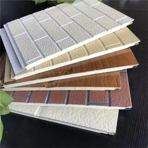Embossed PU Sandwich Wall Panel for Warehouse Exterior Decoration
