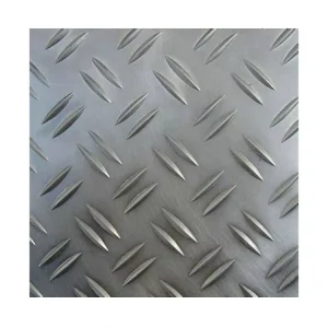 Embossed Raised Pattern Anti Slip Tread Plate Galvanized Steel Non Slip Sheet for Stair Platform Walkway